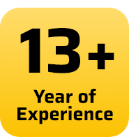 13+ Year of experience